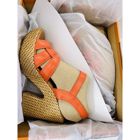 KORKS Womens DEE Orang Buckle Block Heels 8 Coastal Cowgirl OSU Team Spirit NFL - Picture 2 of 11